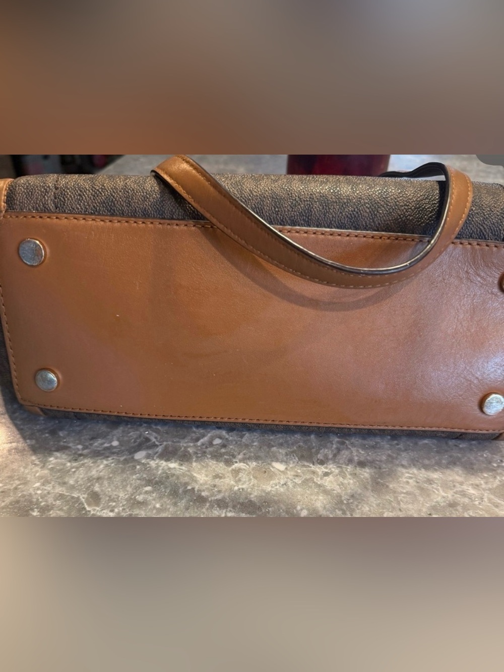 Michael Kors Brown & Tan Signature Tote - Picture 3 of 3